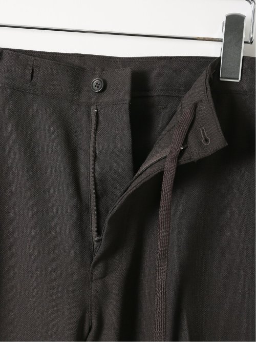 ウォッシャブル 麻調 メッシュ スリムフィット ノータック パンツ(セットアップ可能)