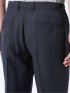 スラックス メンズ ビジネス パンツ ストレッチ ウォッシャブル 麻調 メッシュ スリム ノータック 裾上げ済み セットアップ可能