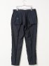 スラックス メンズ ビジネス パンツ ストレッチ ウォッシャブル 麻調 メッシュ スリム ノータック 裾上げ済み セットアップ可能
