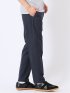 スラックス メンズ ビジネス パンツ ストレッチ ウォッシャブル 麻調 メッシュ スリム ノータック 裾上げ済み セットアップ可能