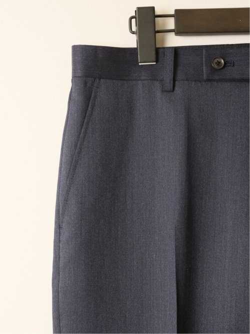 ウール100% レギュラーフィット ノータックスラックス 杢青