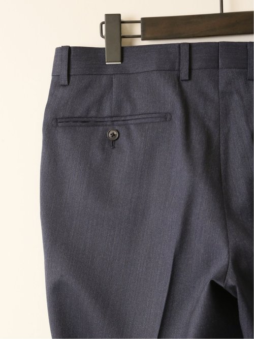 ウール100% レギュラーフィット ノータックスラックス 杢青