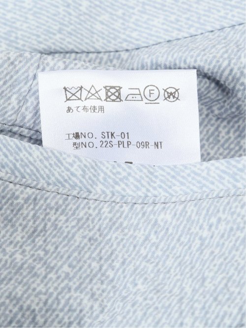 軽量 スリムフィット ノータックパンツ プリントライトグレー(セットアップ可能)