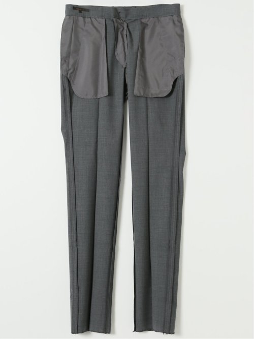 ストレッチウォッシャブル ウール混 スリムフィット ノータックスラックス(セットアップ可能)