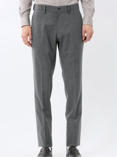 ストレッチウォッシャブル ウール混 スリムフィット ノータックスラックス(セットアップ可能)