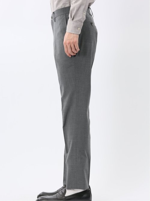 ストレッチウォッシャブル ウール混 スリムフィット ノータックスラックス(セットアップ可能)