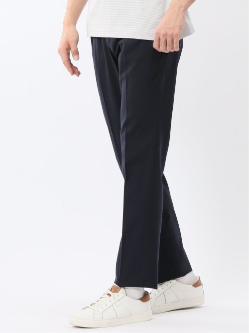 ストレッチウォッシャブル ウール混 スリムフィット ノータックスラックス(セットアップ可能)