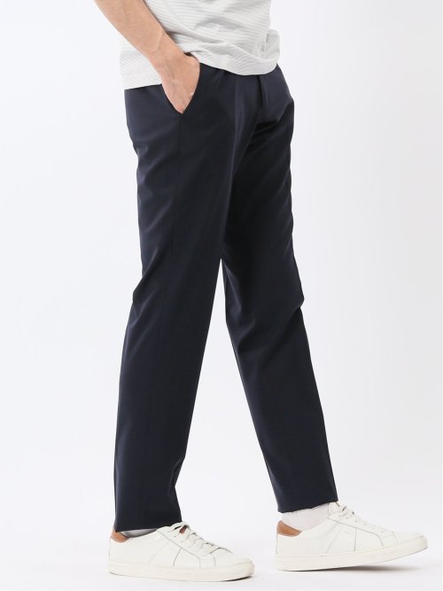 ストレッチウォッシャブル ウール混 スリムフィット ノータックスラックス(セットアップ可能)