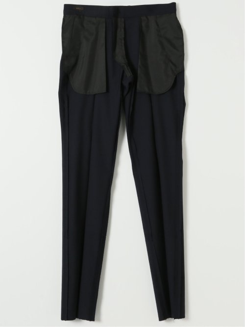 ストレッチウォッシャブル ウール混 スリムフィット ノータックスラックス(セットアップ可能)