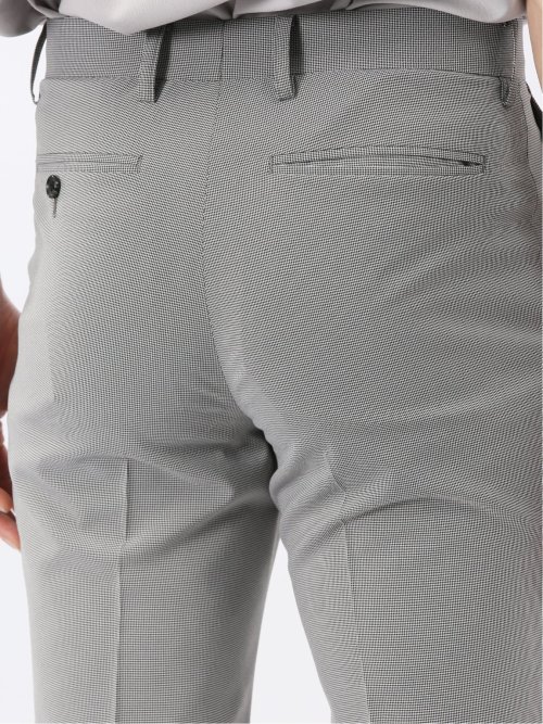 アバントドライ スリムフィット ノータック パンツ 千鳥(セットアップ可能)