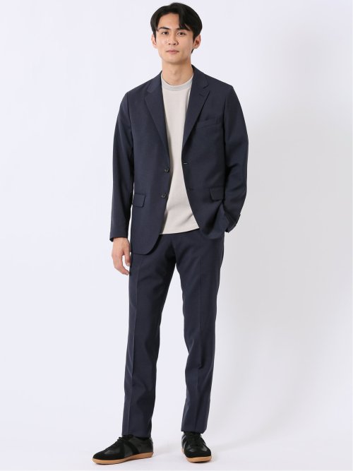 アバントドライ スリムフィット ノータック パンツ 千鳥(セットアップ可能)