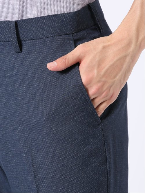 アバントドライ スリムフィット ノータック パンツ デニム調(セットアップ可能)