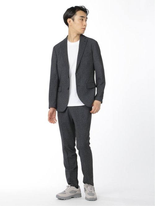 軽量 2WAYストレッチ スリムパンツ(セットアップ可能)