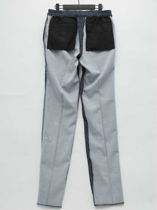 デニム調ヘリンボン ノータックパンツ(セットアップ可能)