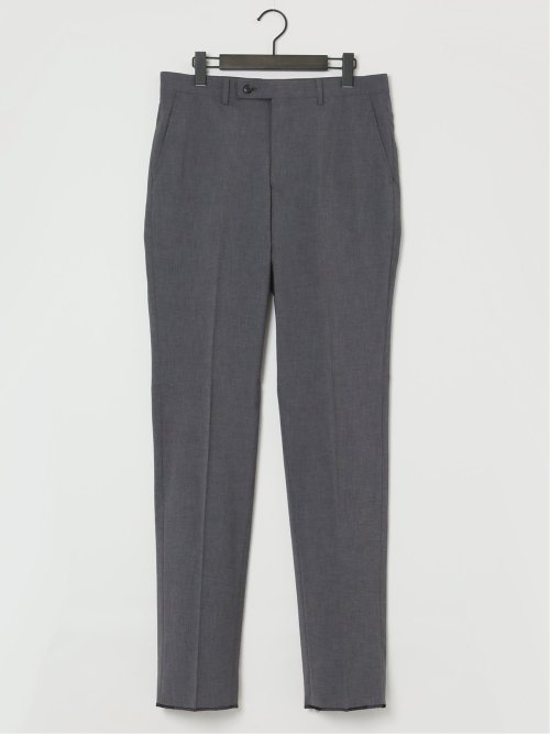 ストレッチウォッシャブル スリムフィット ノータックスラックス 無地グレー(セットアップ可能)