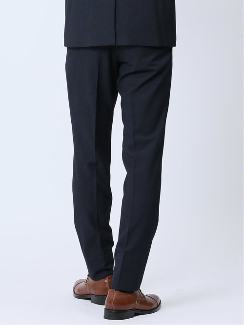 ストレッチウォッシャブル スリムフィット ノータックスラックス 組織紺(セットアップ可能)