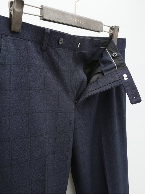 ストレッチウォッシャブル スリムフィット ノータックスラックス