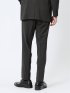 軽量 スリムフィット ノータックパンツ 千鳥黒