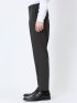 軽量 スリムフィット ノータックパンツ 千鳥黒