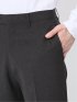 軽量 スリムフィット ノータックパンツ 千鳥黒