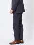軽量 スリムフィット ノータックパンツ 千鳥紺