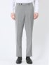 軽量 スリムフィット ノータックパンツ 千鳥シロ×クロ