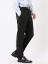 軽量 スリムフィット ノータックパンツ 組織黒