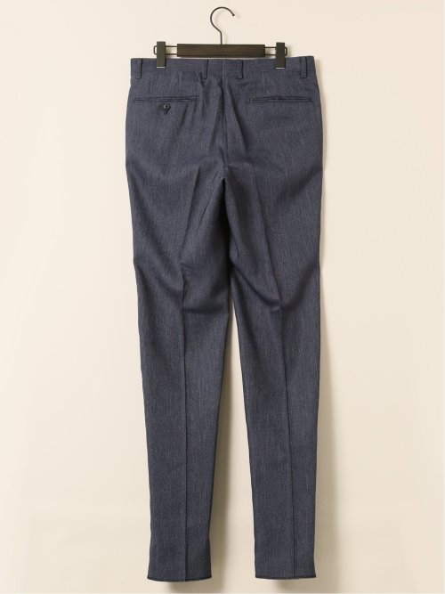 ストレッチウォッシャブル レギュラーフィット ツータックパンツ デニムライク(セットアップ可能)