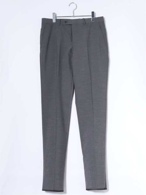 ストレッチウォッシャブル ウール混 レギュラーフィット ノータックスラックス グレー(セットアップ可能)