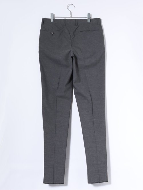 ストレッチウォッシャブル ウール混 レギュラーフィット ノータックスラックス グレー(セットアップ可能)