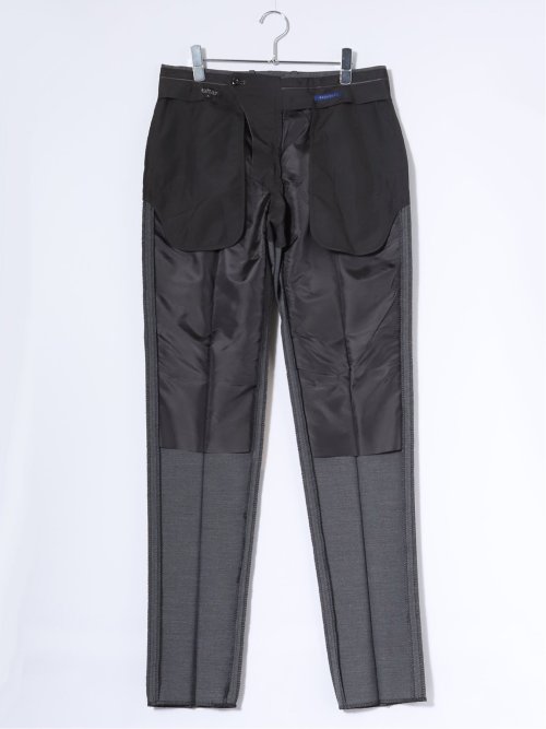 ストレッチウォッシャブル ウール混 レギュラーフィット ノータックスラックス グレー(セットアップ可能)