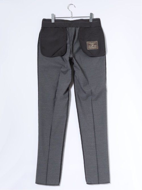 ストレッチウォッシャブル ウール混 レギュラーフィット ノータックスラックス グレー(セットアップ可能)