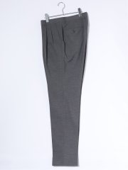 ストレッチウォッシャブル ウール混 レギュラーフィット ツータックスラックス グレー(セットアップ可能)