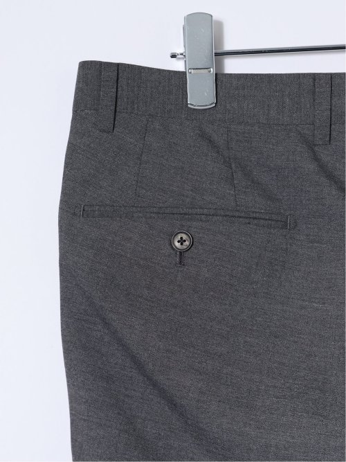 ストレッチウォッシャブル ウール混 レギュラーフィット ツータックスラックス グレー(セットアップ可能)
