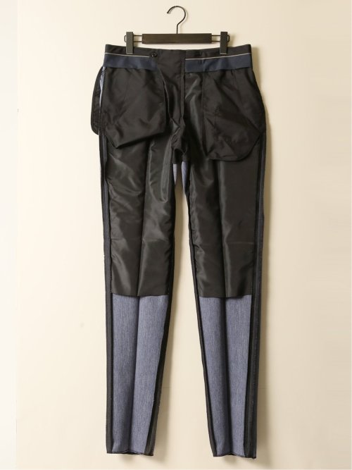 クリアエフェクト レギュラーフィット ノータックパンツ デニムライク