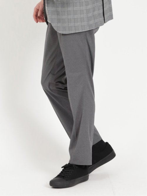 軽量ジャージ レギュラーフィット ノータックパンツ グレー(セットアップ可能)