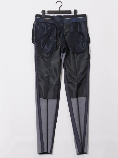 軽量メッシュ レギュラーフィット ノータックパンツ デニム調(セットアップ可能)