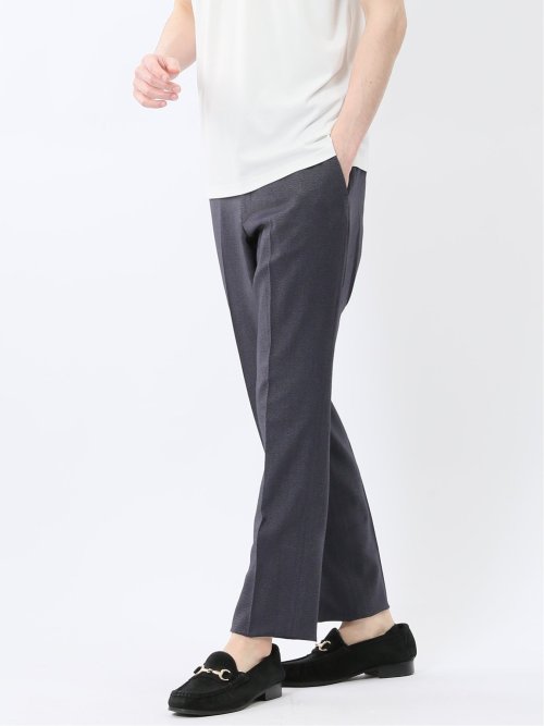 軽量メッシュ レギュラーフィット ノータックパンツ デニム調(セットアップ可能)