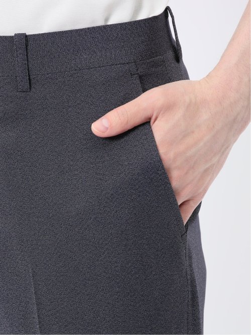 軽量メッシュ レギュラーフィット ノータックパンツ デニム調(セットアップ可能)