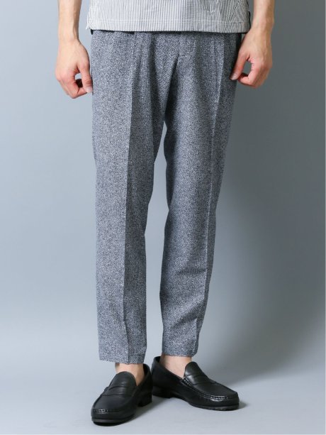 デニム風サッカー セットアップツータックパンツ M 75紺 セットアップ Taka Q Online Shop タカキューオンラインショップ 公式通販