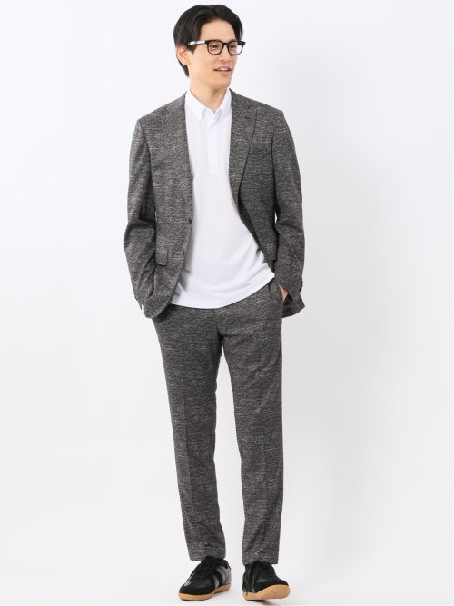 ストレッチウォッシャブル ニットプリント ノータックスラックス(セットアップ可能)