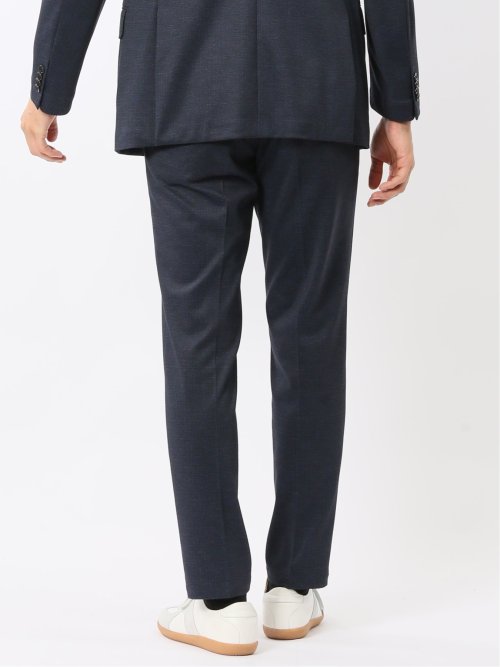 ストレッチウォッシャブル ニットプリント ノータックスラックス(セットアップ可能)