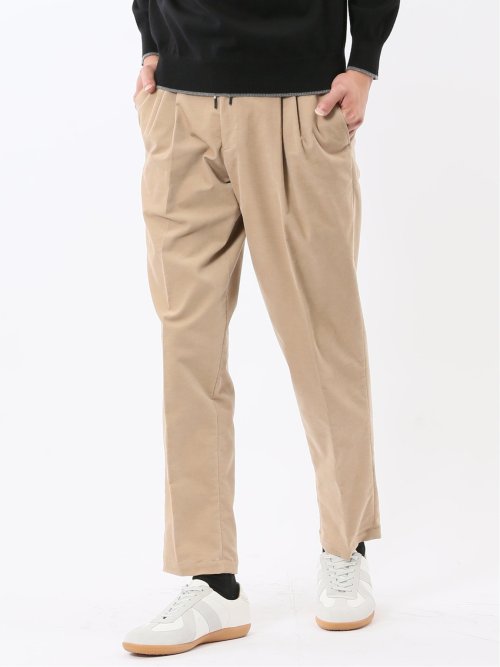 ストレッチ別珍 ツータックスラックス(セットアップ可能)