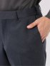 スラックス メンズ ビジネス セットアップ可能 裾上げ済み ストレッチ ウォッシャブル スリム ノータック 起毛 ツイード調 ヘリンボン