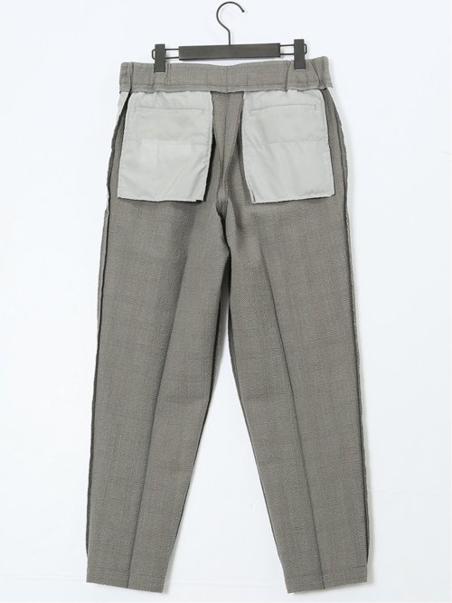 ウール混サッカー ツータックスラックス(セットアップ可能)