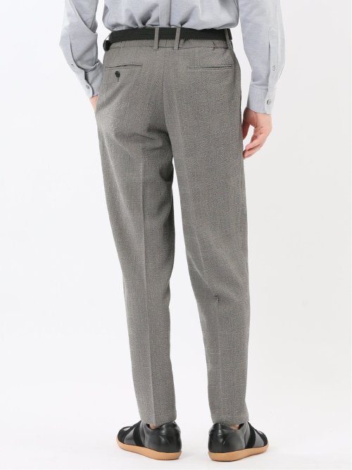 ウール混サッカー ツータックスラックス(セットアップ可能)