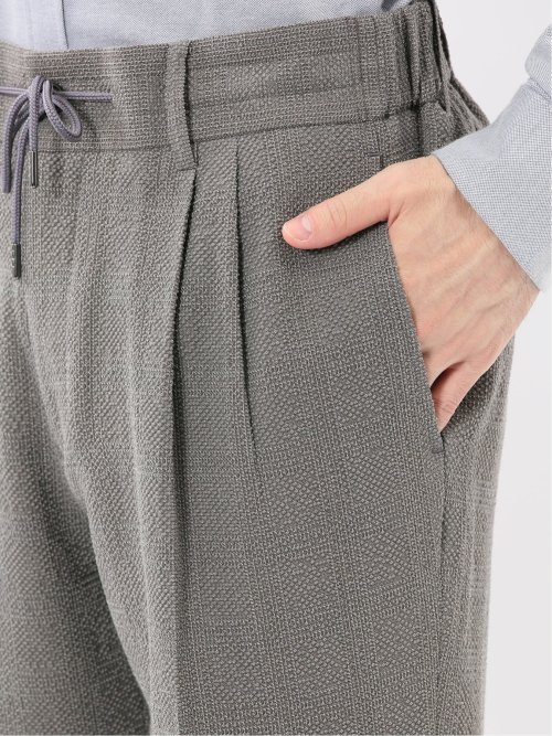 ウール混サッカー ツータックスラックス(セットアップ可能)