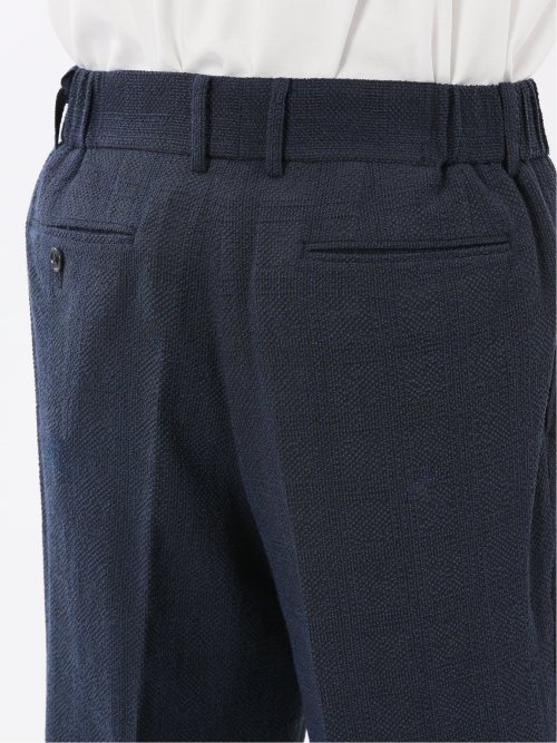 ウール混サッカー ツータックスラックス(セットアップ可能)