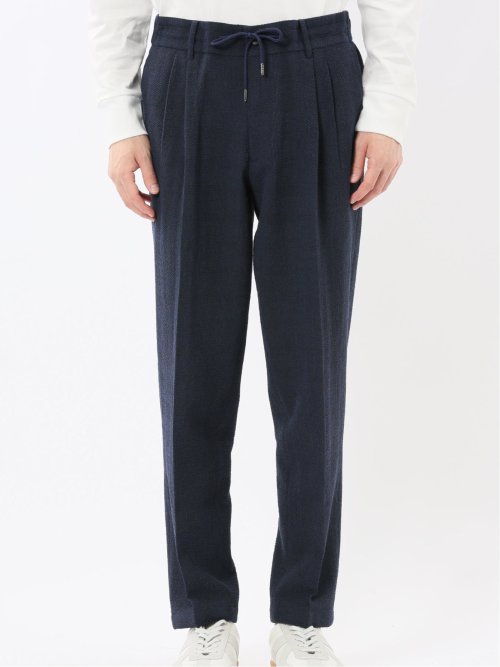 ウール混サッカー ツータックスラックス(セットアップ可能)