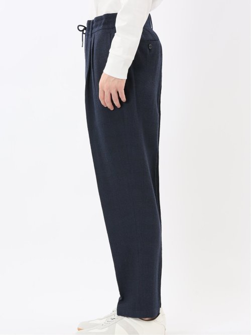 ウール混サッカー ツータックスラックス(セットアップ可能)